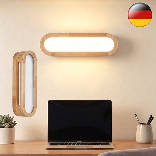 Led wandleuchte holz wandlampe - led,