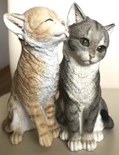 Country Artists Katzenpärchen ART Cats Kissing Handgefertigt Selten 1999