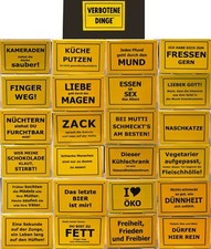 Magnete mit lustigen Sprüchen