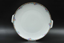 Rosenthal Aida Bunter Blumenkranz Kuchenplatte mit Griffen Porzellan Ø 28,5 cm