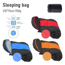 75x210cm Outdoor Schlafsack Winter Schlafsack Daunenschlafsack Camping Feldbett~