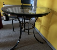 Bistrotisch aus Messing Grün