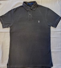 Polo Ralph Lauren Herren Shirt Gr. M Slim Fit Original Top Zustand dunkel Grau