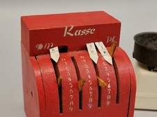 Kaufmannsladen uralt Kasse Holz Erzgebirge 40er/50er Spielzeug Puppenstube Waage