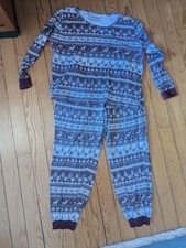 Schlafanzug, Gr. 44/46,  Braun