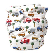 Omutsu-Stoffwindel „Kleine Verkehrswelt“ – Molton & Jersey
