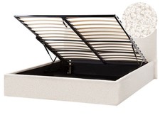 Polsterbett Bouclé creme