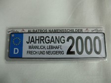 Albatros Namensschilder