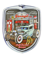 Blechschild American Hot Rod Garage 45 cm Deko USA Werkstatt Auto Rockabilly V8