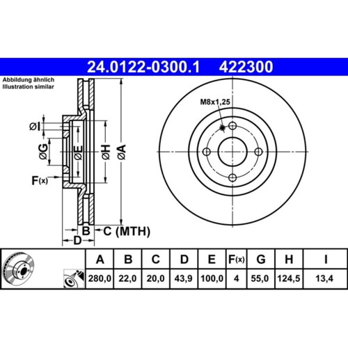 Bremsscheibe ate - bremsscheibe,