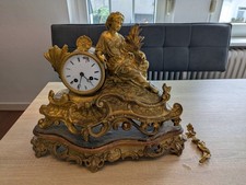 Kaminuhr feuervergoldete