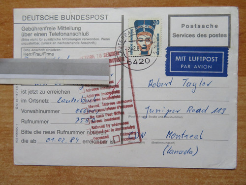 Echtgelaufen nach kanada - nach,