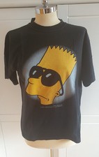 Schwarzer Schlafanzug kurz mit Simpsonsmotiv 176