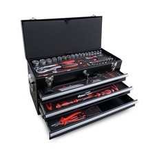 Weber Werkzeugkiste gefüllt 104-teilig Werkzeugkasten Werkzeugkoffer Werkzeug