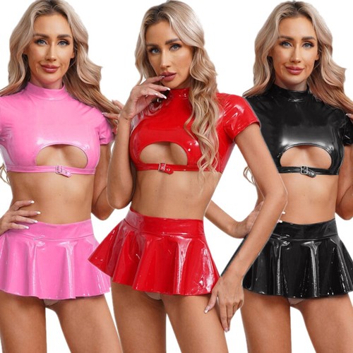 Damen metallic crop tops - de,