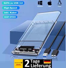 USB 3.0 Festplattengehäuse Externes Gehäuse Festplatte 2.5 Zoll SATA SSD HDD aa1