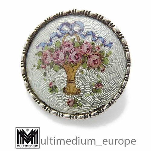 Jugendstil silber brosche - silber,