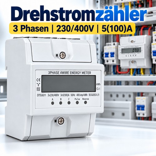 Drehstromzähler geeicht für
