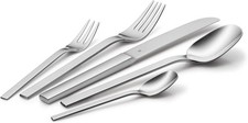 WMF NOMOS Besteck Set für 6 Personen 30tlg Cromargan Edelstahl, Tafelbesteck
