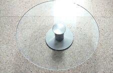 Tortenplatte Servier Kuchenplatte drehbar Glas 30 cm m. Edelstahl Fuß Antirutsch