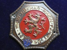 alte PLAKETTE Automobil 1953