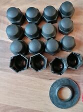 Für ältere FORD: 16 Radmutternabdeckungen & 1 Rosette für Fensterkurbel