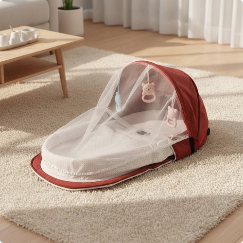 Babyreisebett mit moskitonetz - mit,