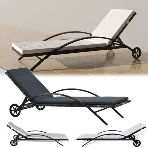 Sonnenliege poly rattan - sonnenliege,