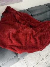 Echte Kuschel Pelzdecke Felldecke Pelz Kaninchen Kein Nerz od. Fuchs Fell Decke
