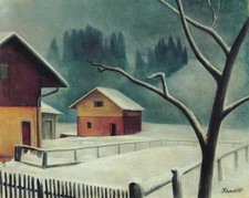 Alexander Kanoldt - Gehöft im