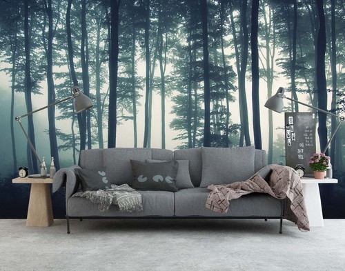 Wald bäume q3276 tapete - 3d,