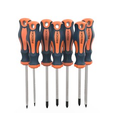PRESCH Schraubendreher Set 7tlg. | Profi Schraubenzieher Satz Schlitz & Kreuz