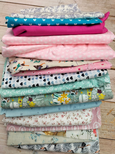 Baumwstoffe stoffreste paket - stoffreste,