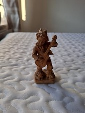 Vintage Holzfigur Musiker