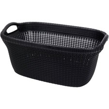 Curver Wäschekorb Wäschebehälter 40 l stabiler Kunstoff schwarz NEU OVP