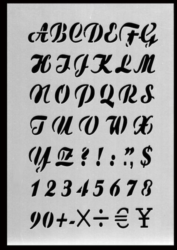 Schablone stencil buchstaben - schablone,