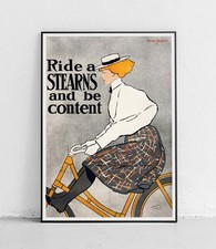 Kunstplakat Ride a Stearns and