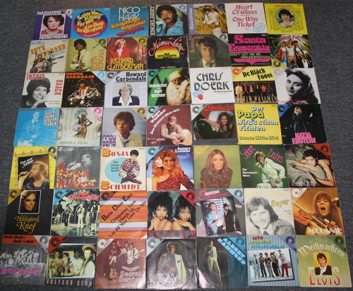 100 singels schallplatten - singels,