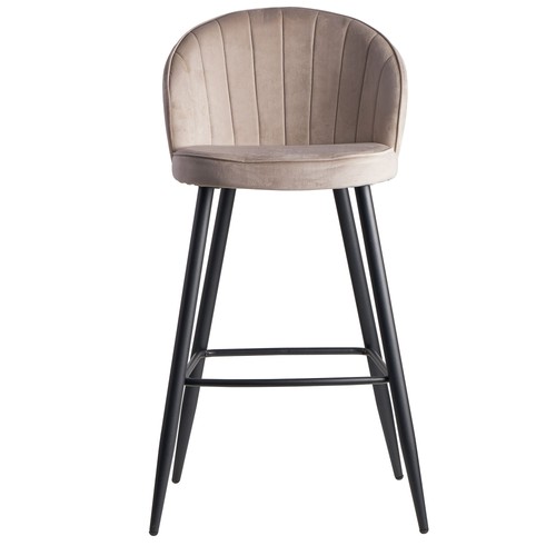 Finebuy barhocker samt beige - finebuy,