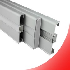 C02 LED Profil Alu Sockelleiste Fußbodenleiste silber LED-Streifen-Strip