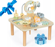 Holz Lernspiel Tisch 7in1