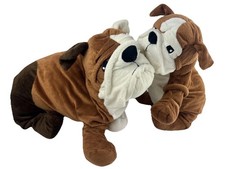 2x Ikea Bulldogge Bulldogg Hund Stofftier Kuscheltier Plüschtier 50 & 40cm