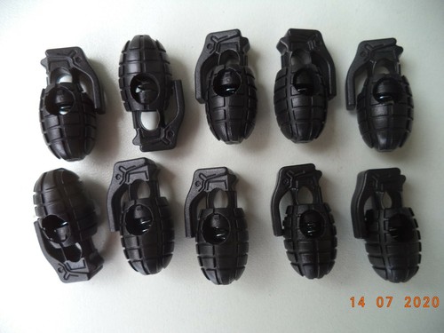 10x kordelstop handgranate - 10x,