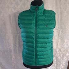 TOMMY HILFIGER Steppweste Damen Weste Gr. DE 40 grün thpackable Casual-Look