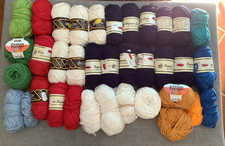Wollpaket dicke Baumwolle ca. 1650 g bunt Amigurumi häkeln Baumwollmix Wollreste
