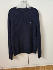 POLO Ralph Lauren Pullover Strickpullover Blau Zopfmuster