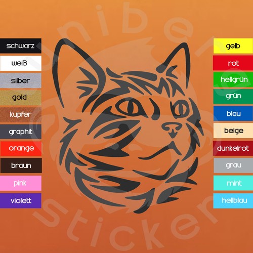 Auto aufkleber kitty - aufkleber,