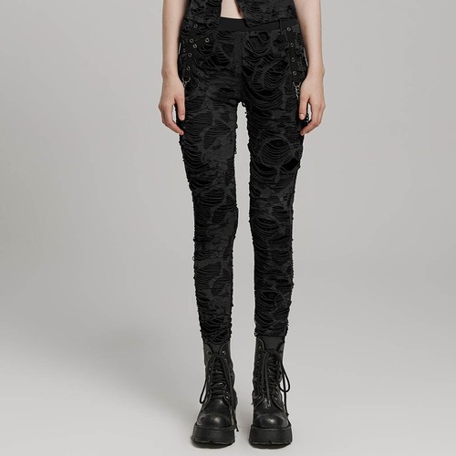 Punk rave leggings ripped - leggings,