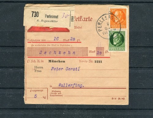Paketkarte bayern von - bayern,