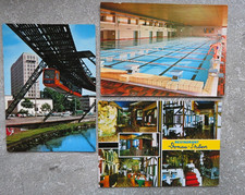 3 alte AK Wuppertal Donau-Stuben Schwebebahn Schwimmbad  1980/90er Jahre